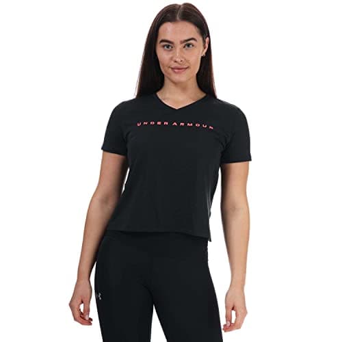 Image of Under Armour Women's UA Speed Stride Chroma T-Shirt in Black, Size 16-18
