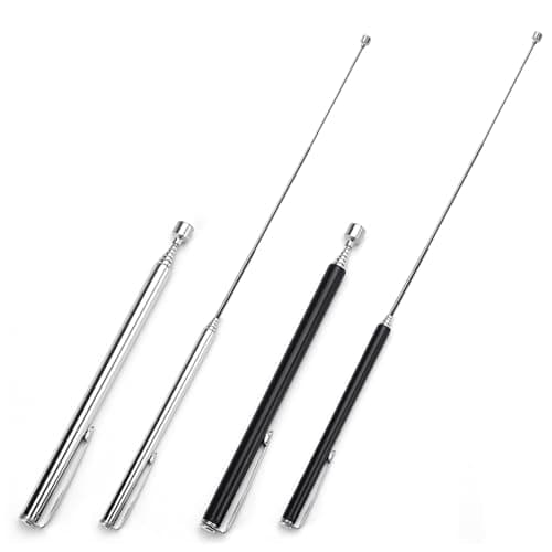 Image of XAVSWRDE 4 PCS Telescopic Pick Up Tools Rod 2 LB Extendable Magnetic Handheld Stick Pen Portable Magnetic Retrieval Pen Magnet Handheld Tool Grabber with Clip for Pickup Screws Nuts, Extending to 65cm