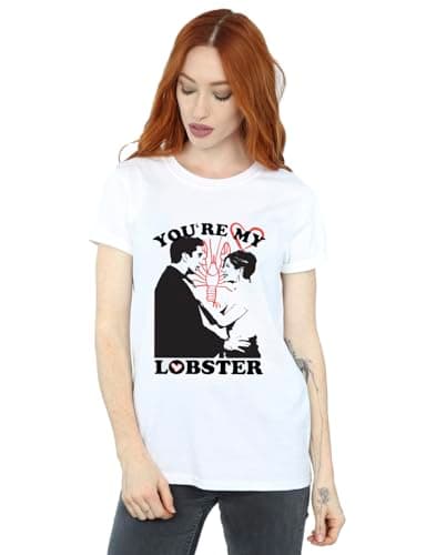 Image of Absolute Cult Friends Women's Rachel & Ross You're My Lobster Boyfriend Fit T-Shirt White XXXX-Large