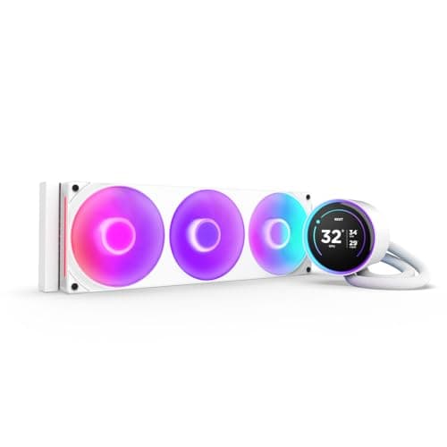 Image of NZXT Kraken Elite 360 RGB - AIO CPU Liquid Cooler - 360mm Radiator - F360 RGB Core Fan - Customizable 2.72" IPS LCD Turbine Pump - Intel® LGA 1700, 1200/115X, 1851 - AMD® AM5, AM4 - White