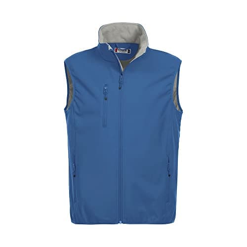 Image of CliQue Mens Basic Softshell Gilet (S) (Royal Blue)