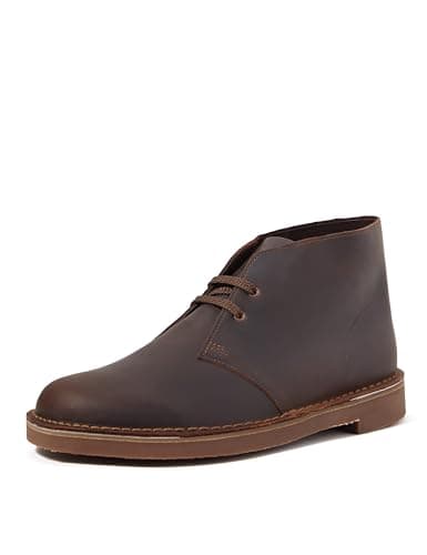 Image of Clarks Men's Desert Boot Bushacre 3, Dark Brown Lea, 7 UK