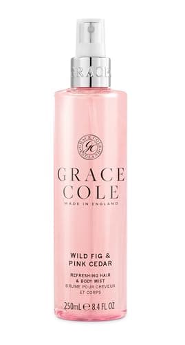 Image of Grace Cole Body Spray 250ml - Wild Fig & Pink Cedar Fragrance - Womens Hair & Body Mist - Refreshing, Moisturising Spray With Essential Oils - Vegan - Made In England
