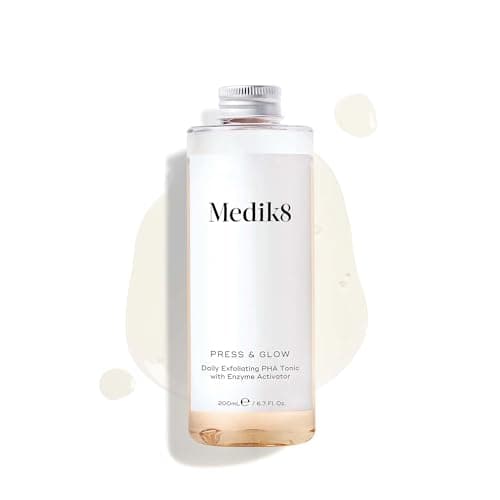 Image of Medik8 Press & Glow Refill - Daily PHA Exfoliating Facial Toner - Smooths Skin Surface & Boosts Radiance - All Skin Types - 200ml