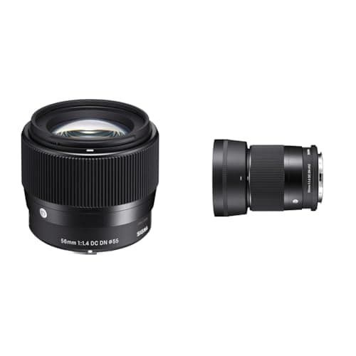Image of Sigma 351965 56mm F1.4 DC DN Contemporary For Sony E, Black & 33B965 30 mm F1.4 DC DC Sony E-Mount-Black
