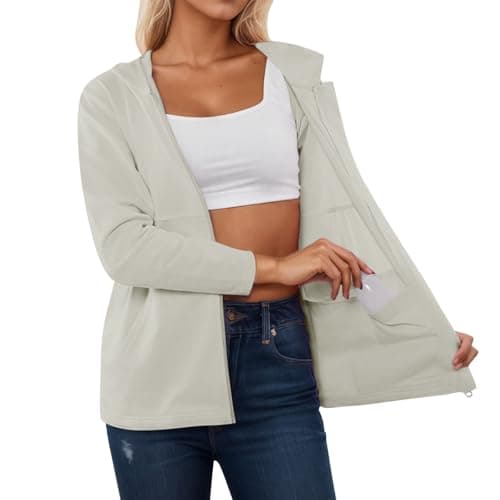 Image of Generisch Casual Jacket Long Sleeve Shirt Coat Comfortable Post Loungewear Versatile Basic Outerwear for Women in All Seasons, beige, XXL