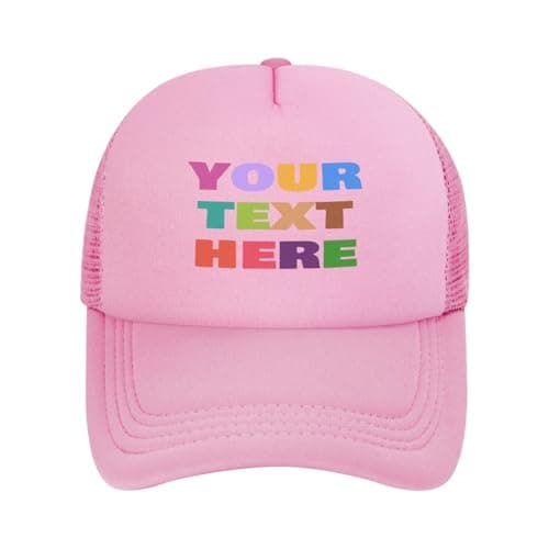 Image of AEDOSW Personalised Baseball Cap, Personalised Hat Text Logo and Print Photo, Image, Adjustable Custom Summer Sun Caps Unisex, Design Your own Cap Gift for Mother Father Man Woman Friend