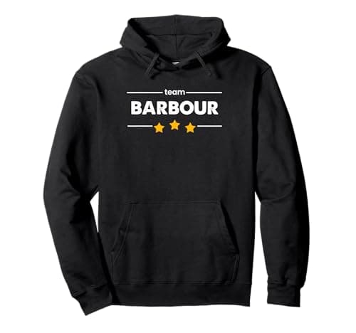 Image of Family Name Surname or First Name | TEAM BARBOUR Pullover Hoodie