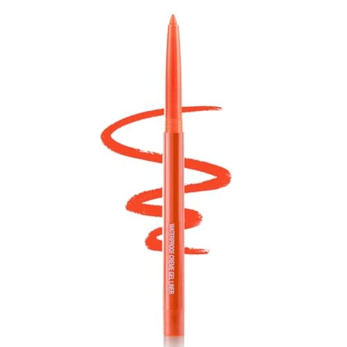 Image of Coloured Eyeliner Eyeliner Pencils, Long-Lasting Eye Liners Waterproof Eye Liner Pencils for Makeup Tool, Eyeliners (Orange)