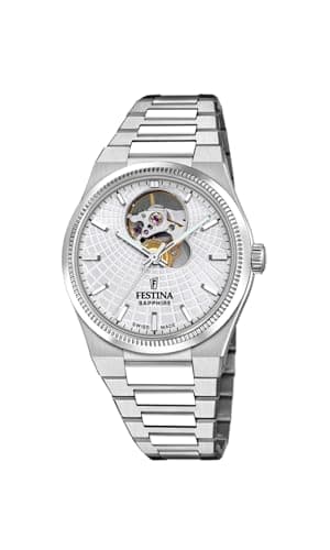 Image of Festina Swiss Made Ladies Automatic Steel Watch with Bracelet F20054/1