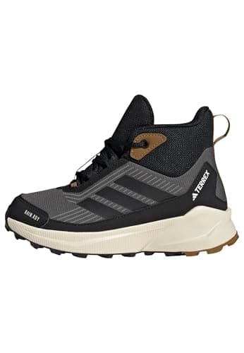 Image of adidas Unisex Kids Terrex Trailmaker 2 Mid RAIN.RDY Hiking Shoes Kids, Grey Six/Core Black/Bronze Strata, 2 UK