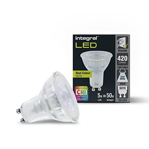 Image of Integral LED Real Colour Premium GU10 Dimmable Warm White Lamp Bulb – Reveal the real colours in your home (CRI95) with the closest GU10 to natural Sunlight