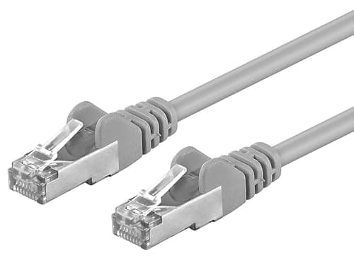 Image of PremiumCord 1.5m Ethernet LAN Patch Cable, Cat6a S-FTP Shielding, RJ45, LSOH, AWG 26/7, 10Gbps, Grey