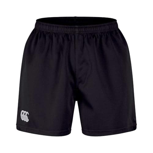 Image of Canterbury Men's Professional 2.0 Shorts | Rugby Shorts | CCC Logo Gym Shorts, Black, XL