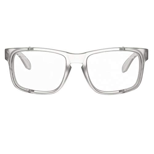 Image of voltX 'CRYSTAL' Full Lens Magnified Reading Safety Glasses UKCA & CE EN166F certified (+2.0 Dioptre, Clear lens) -Anti fog coated UV400 lens