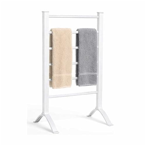 Image of Oypla Portable Aluminium Electric Towel Rail Warmer with 6 Heated Bars