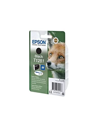 Image of Epson T1281 Black Fox Genuine, DURABrite Ultra Ink Cartridge