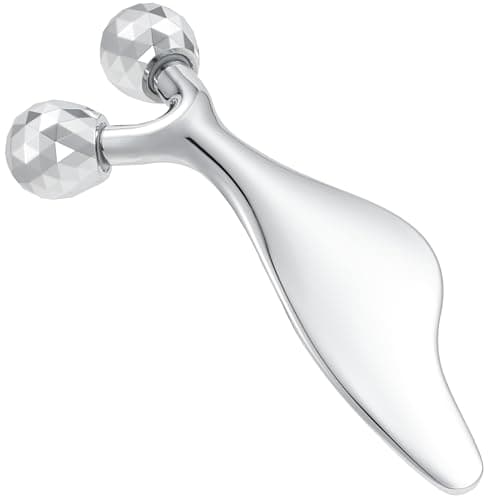 Image of Facial Roller Massager- Improves Complexion, Remove Eye Wrinkles, 3D Metal Face Massage Tool -Increase Firmness and Anti-Aging, Face Roller-Tightens & Tones Skin Appearance.