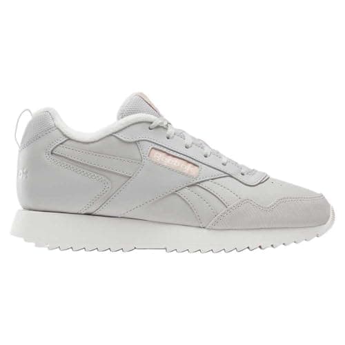 Image of Reebok Women Glide Ripple Sneaker, Steely Fog F23/Possibly Pink F23-R/Chalk, 4