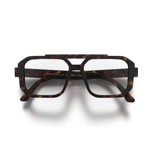 Image of LONDON MOLE® Huntsville reading glasses | Cool square shaped readers | Men’s Women’s Unisex | Spring hinges