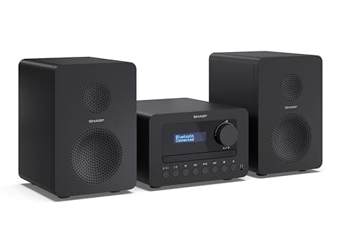 Image of SHARP XL-B520D (BK) Tokyo Dab+ Hi-Fi Micro System, Compact Stereo Digital Radio with CD Player, Bluetooth 5.0, RDS, USB MP3 Playback, 2-Way Speakers & Remote Control, 40W – Black