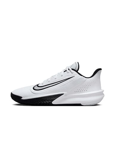 Image of Nike Men's Precision VII Basketball Shoe, White/Black, 10