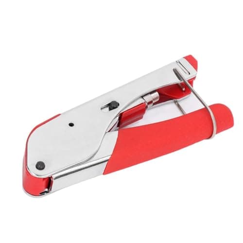 Image of SamHeng Coax Cable Crimper, F-Type Compression Crimping Tool, Coaxial Cable Stripper for RG59/6/58, Waterproof RG59 RG6 Connector Hand Crimper