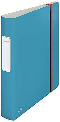 Image of Leitz 180 Active Lever Arch File, 350 Sheet Capacity, 65 mm Spine, Cosy Range, A4, Calm Blue, 10390061