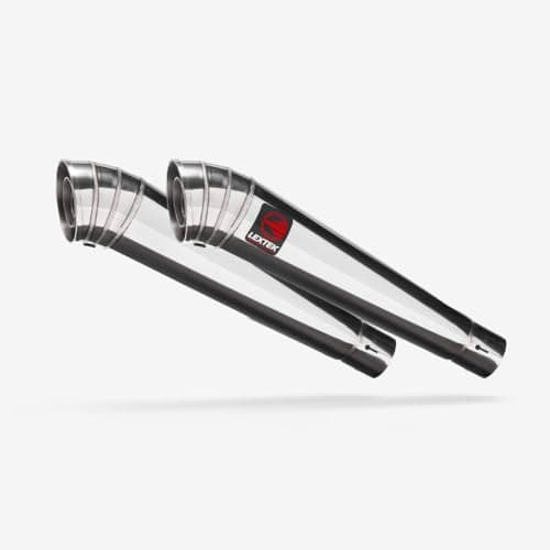 Image of MP4 Lextek Exhaust Silencer 2 x S/Steel 51mm Slip-on Easy to Replace Rear CMPO