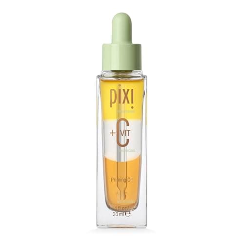 Image of Pixi Beauty +C Vit Priming Oil | Nourishing Vitamin C Facial Oil Energizes & Balances Skin | Creates A Flawless Makeup Base | 1.00 Fl Oz