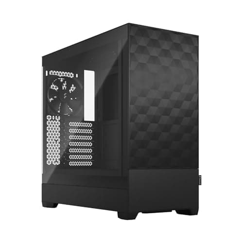 Image of Fractal Design Pop Air Black - Tempered Glass Clear Tint - Honeycomb Mesh Front – TG side panel - Three 120 mm Aspect 12 fans included – ATX High Airflow Mid Tower PC Gaming Case