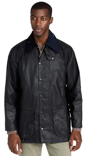 Image of Barbour Men's Beaufort Wax Jacket, Blue (Navy 000), M