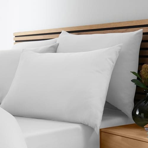 Image of Catherine Lansfield So Soft Easy Iron Standard Pillowcase Pack of 4 White