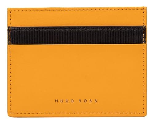 Image of Hugo Boss Business Card Holder Matrix Yellow