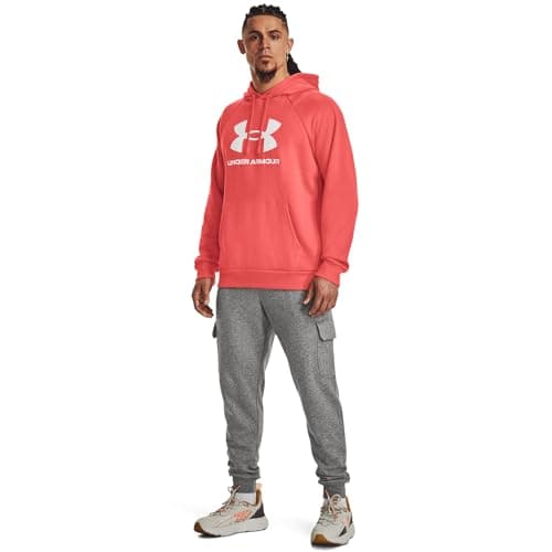 Image of Under Armour Mens Rival Logo Hoodie Red M