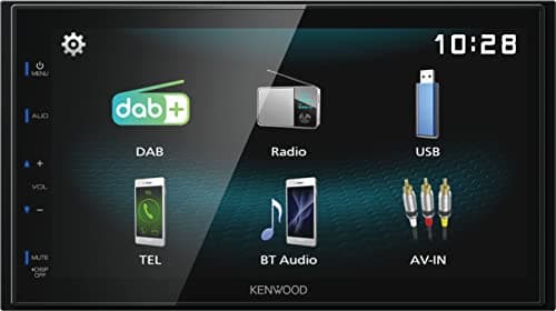 Image of Connects2 Kenwood DMX125DAB 17.3 cm WVGA Digital Media Receiver with DAB+, Bluetooth and Android USB Mirroring