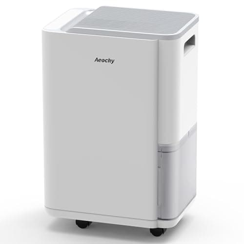 Image of AEOCKY 25L/d Dehumidifier for Home, Applicable to 200m³ (50m²), Smart Compressor Dehumidifier with Drain Hose, for Drying Clothes, Bedroom, Bathroom, Basement