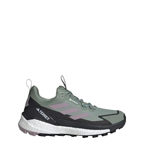 Image of adidas Terrex Free Hiker 2 Low Gore-TEX® Waterproof Boots, Silver Green/Preloved Fig/Carbon, 8.5 UK