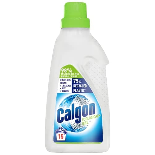 Image of Calgon Washing Machine Softener Gel, Ecological+, Removes Odours, Limescale & Residue, Packaging 100% recyclable, 750ml, Pack of 1