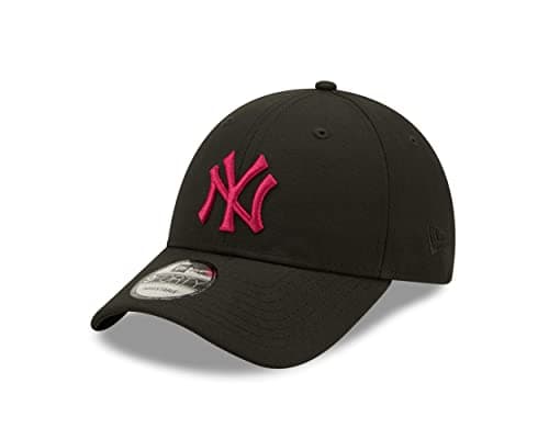 Image of New Era New York Yankees MLB League Essential Black Pink 9Forty Adjustable Cap - One-Size