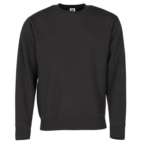 Image of Fruit of the Loom Men's Set-In Premium Sweater, Black, Large