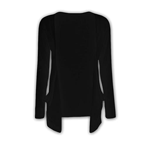 Image of A2Z 4 Kids Girls Plain Open Boyfriend Cardigan Long Sleeves - Boy Friend Black 11-12.1
