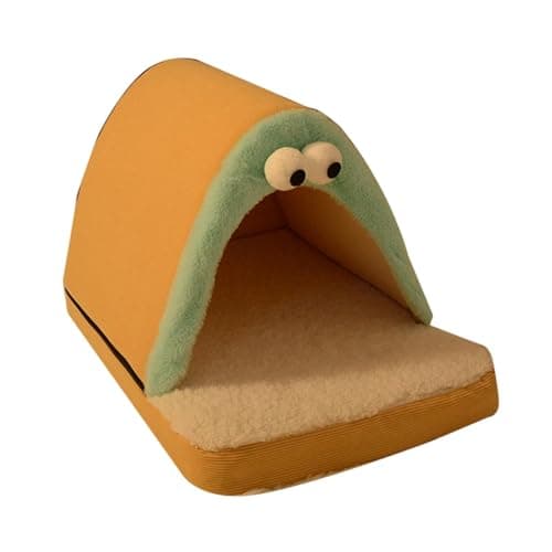 Image of Homyl Cat House, Cat Cave, Dog House, Pet Bed, Retreat. Soft Corduroy Material with Memory Foam. Designed for Comfort for Cats And Dogs Indoors, M