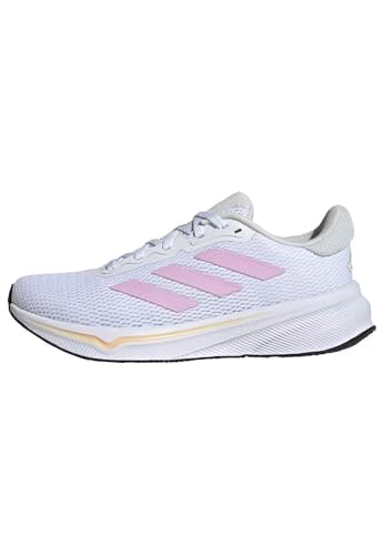 Image of adidas Women's Response Runner Shoes, Cloud White/Bliss Lilac/Orange Tint, 7 UK