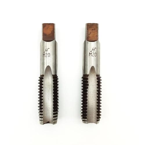 Image of AtticZone M20 x 2.5 Metric Hand Thread Tap, 2.5mm Pitch, 1 Tapper Tap, 1 Plug Tap, Right Hand (M20x2.5, Tap)