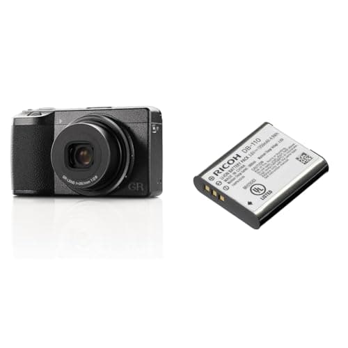 Image of Ricoh GR IIIx Digital Camera [Focal length 40mm] [Equipped with24.2M APS-C size large CMOS sensor ] & DB-110 Li-ion Rechargable Battery For Ricoh GR III