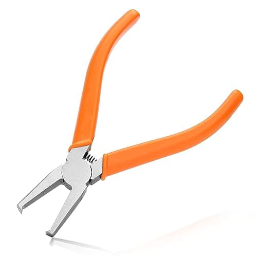 Image of LEONTOOL Engineer Tip Cutter with 90 Degree Ultra-Sharp Blade, Transverse End Cutter with 6mm Flush Jaw Long Nose End Cutting Plier Nipper End Cutter for Precision Plastic Model, SMT/SMD Chips