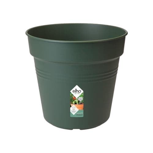 Image of elho Green Basics Growpot 17 - Flower Pot for Grow your Own - Ø 17.0 x H 15.8 cm - Green/Leaf Green