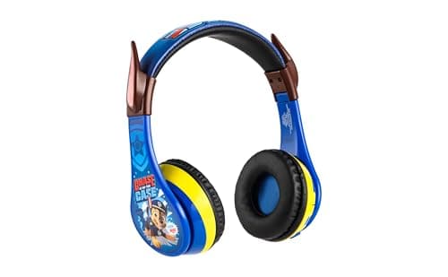 Image of eKids Paw Patrol Kids Bluetooth Headphones, Wireless Headphones with Microphone includes Aux Cord, Volume Reduced Kids Foldable Headphones for School, Home, or Travel