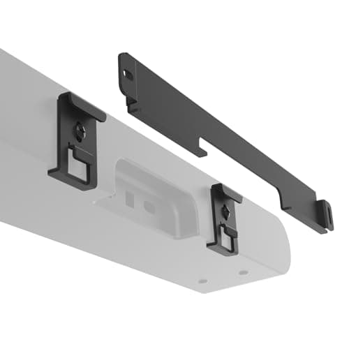 Image of Sound bass Soundbar Mount for Sonos Ray Sound Bar Includes All Necessary Mounting Hardware, Floating Style Soundbar Wall Bracket for Under TV or Above, Easy To Install, Black